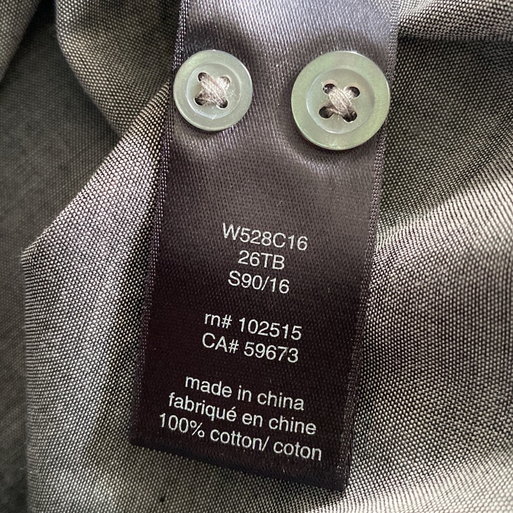 John Varvatos Grey Two Button Button Up Shirt - image 7